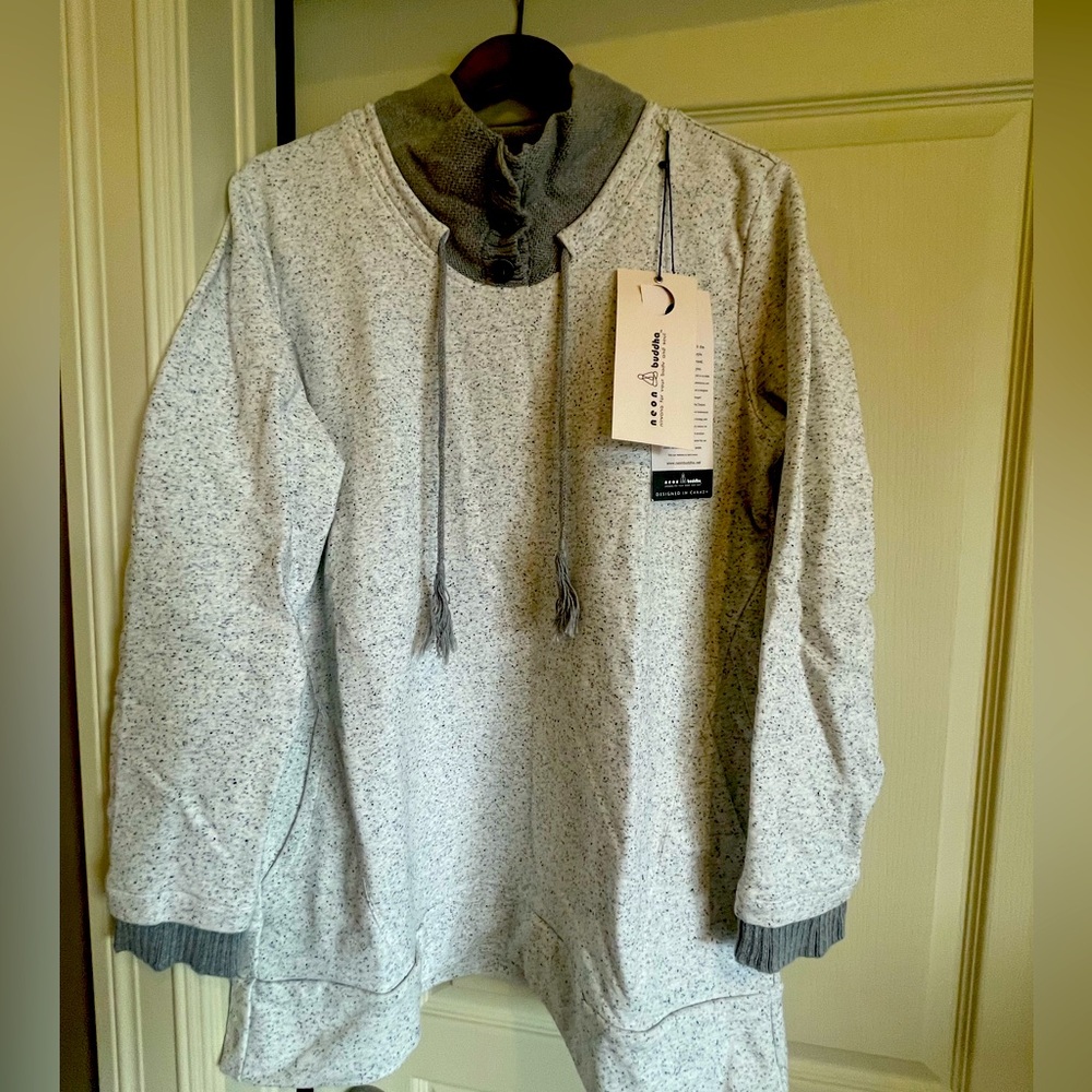 Neon Buddha Sheer Happiness Tunic in Grey - New